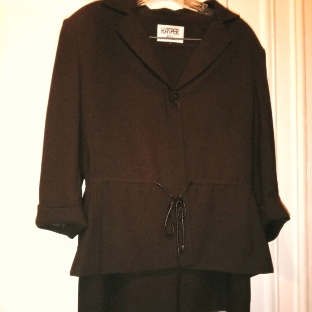 Kasper Chocalate Brown Suit Size 10